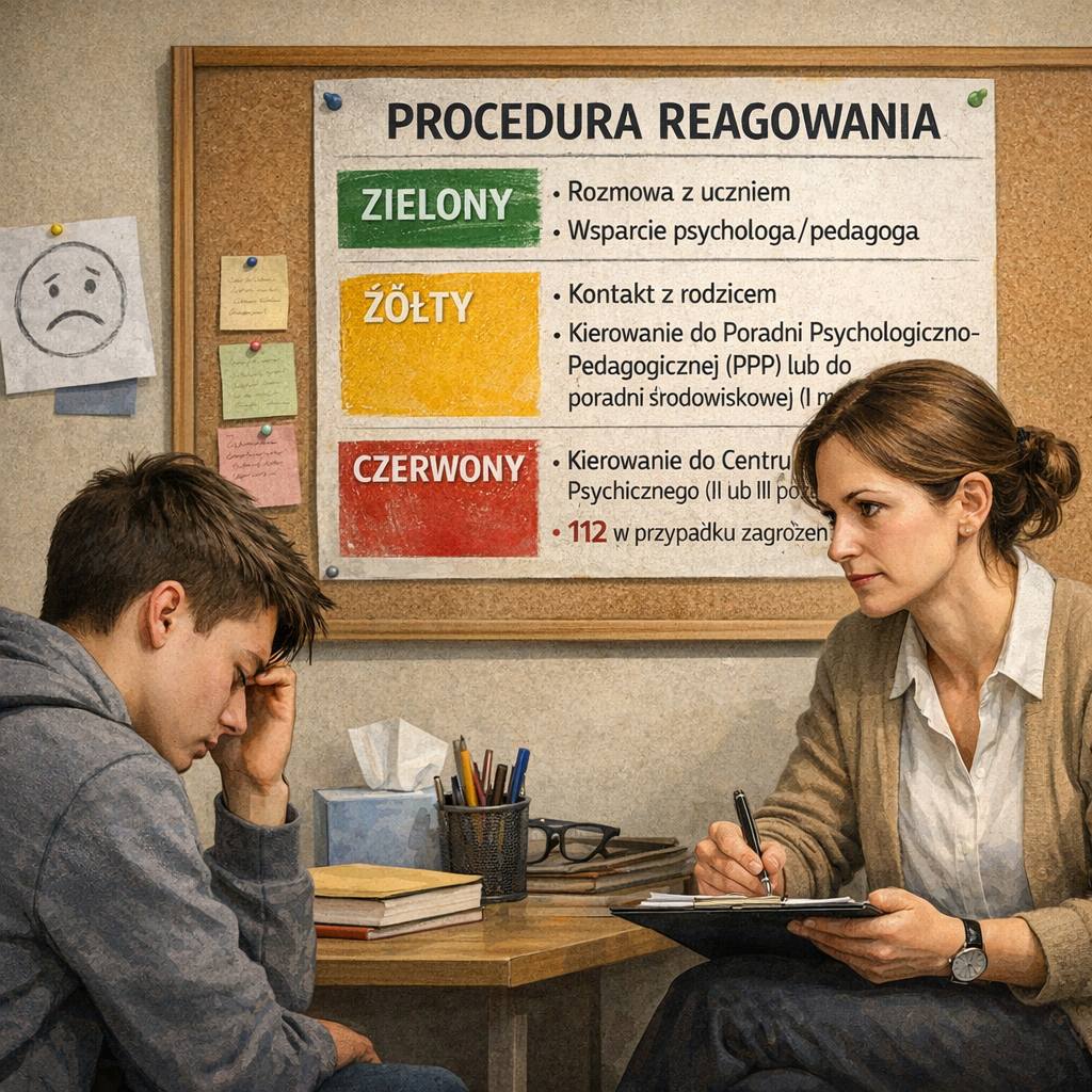 Nauczycielu, wychowawczyni: to Ty najczęściej widzisz pierwsze sygnały